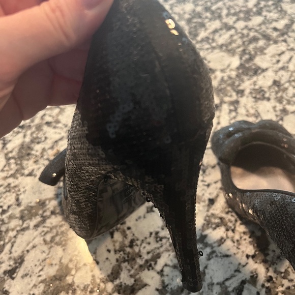 Kurt Geiger Dolly Black Sequin Bow Heels 40 / 10 - Picture 8 of 9